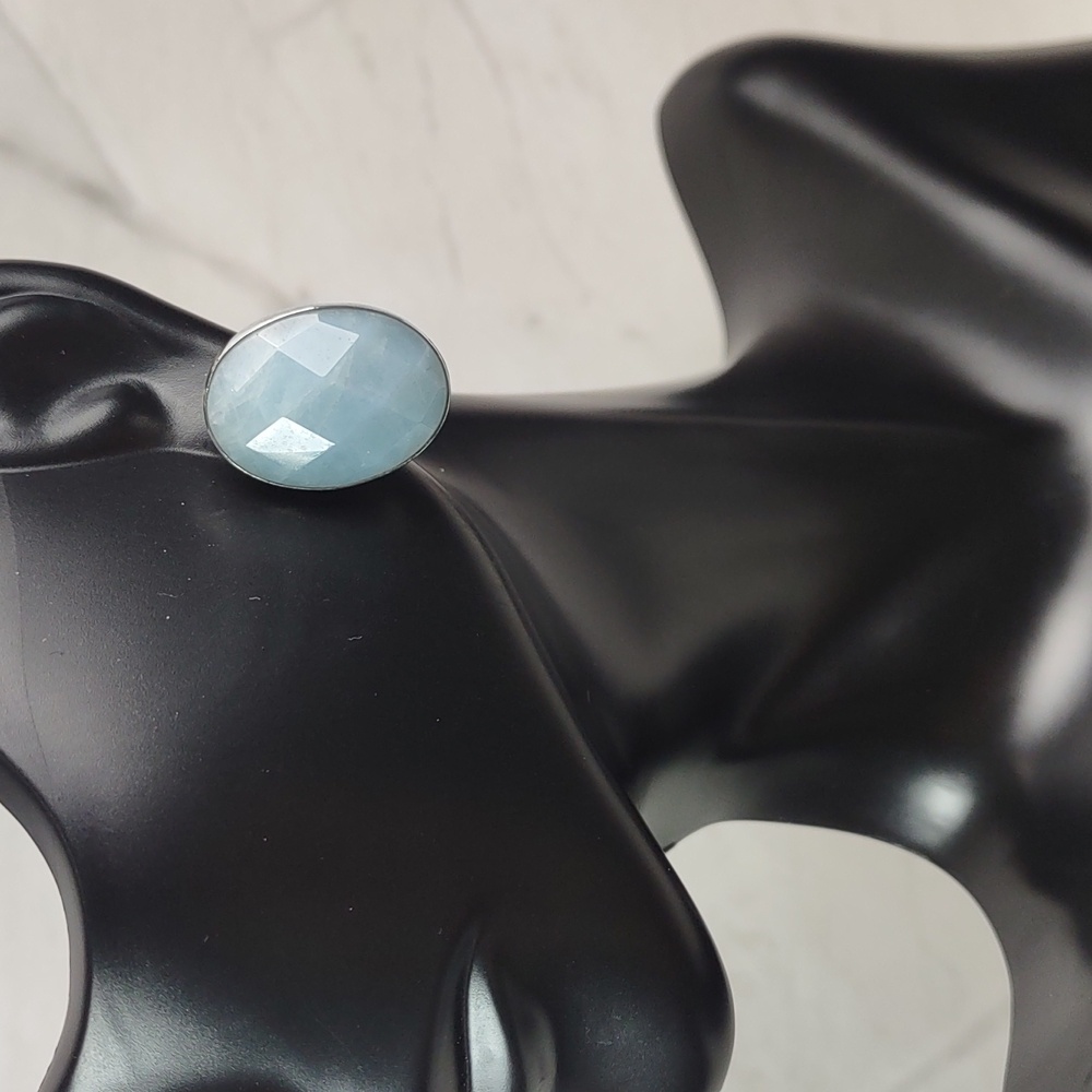 Jay King Faceted Milky Aquamarine Earrings